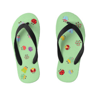 Kinder Teenslippers - Bugs Light Green