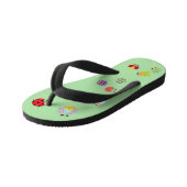 Kinder Teenslippers - Bugs Light Green (Schuin)