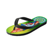Kinder Teenslippers Haai surf hippy boho2 (Schuin)