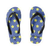 Kinder teenslippers met gele sterren (Voetbed)