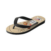 Kinder Teenslippers Pirate Kaart (Schuin)