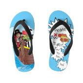Kinder Teenslippers Piratengezicht (Voetbed)