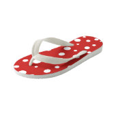 Kinder Teenslippers-Polka Dots Kinder Teenslippers (Schuin)