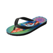 Kinder Teenslippers Shark surven hippy boho (Schuin)