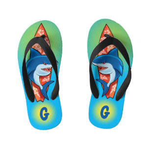 Kinder Teenslippers Shark surven hippy boho op maa