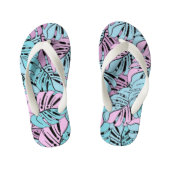Kinder Teenslippers — Tropische bladeren (Voetbed)