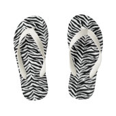 Kinder Teenslippers-Zebra Print Teenslippers (Voetbed)