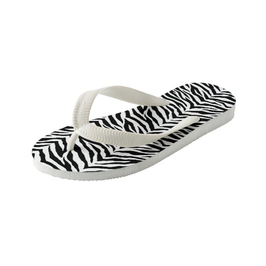 Kinder Teenslippers-Zebra Print Teenslippers (Schuin)
