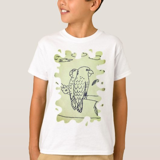 Kinder tekening Aangepast T-shirt (Voorkant)