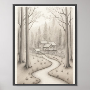 Kinder Tekening muur kunst home decor poster