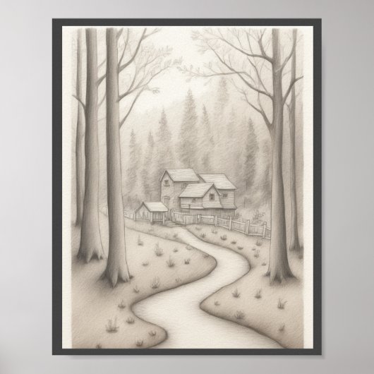 Kinder Tekening muur kunst home decor poster (Voorkant)