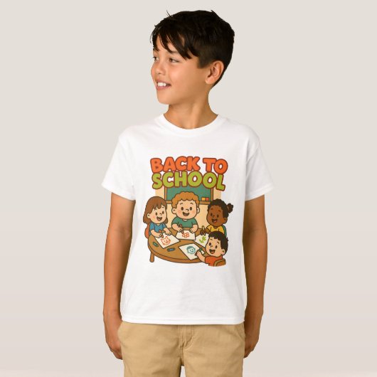 Kinder tekening t-shirt (Voorkant volledig)