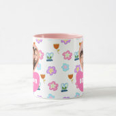 Kinder tekenstijl foto Moederdag cadeau Mok (Midden)