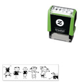 kinder-tekibboetsmeisje  zelfinktende stempel (In situ)