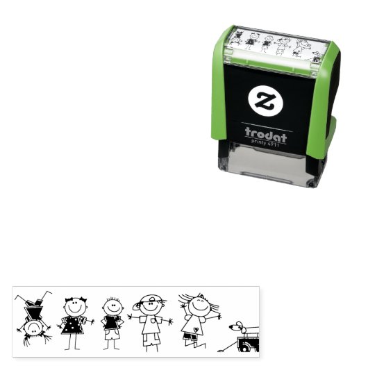 kinder-tekibboetsmeisje  zelfinktende stempel (In situ)