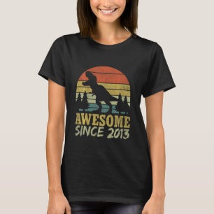 Kinder Tenasaurus Birthday Shirt, jongens Tien Rex T-shirt