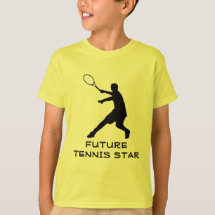 Kinder tennis draag   T-shirt met motivatie prijso