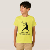 Kinder tennis draag | T-shirt met motivatie prijso (Voorkant volledig)