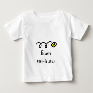 Kinder tennis shirt met schattig gezegde - Toekoms