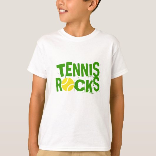 Kinder Tennis T-Shirt voor jongens en meisjes (Voorkant)