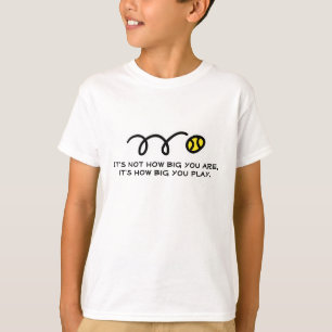 Kinder tennisshirt met schattige tekst t-shirt