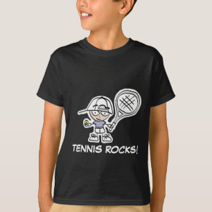 Kinder tennist-shirt   de Cartoon van de Rotsen T-shirt