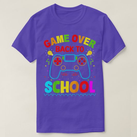 Kinder terug naar school grappig spel over leraren t-shirt (Design voorkant)