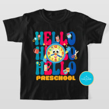 Kinder terug naar school hallo | Preschool T-shirt