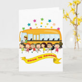 Kinder terug naar school Wenskaarten Kaart (Gele Bloem)