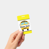 Kinder Terug naar schoolbus Persoonlijke naamkaart Badge (Handheld)