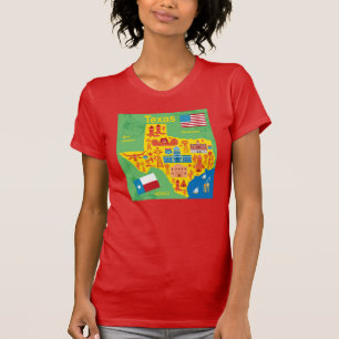 Kinder Texas Map T-shirt