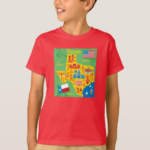 Kinder Texas Map T-shirt