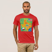 Kinder Texas Map T-shirt (Voorkant volledig)
