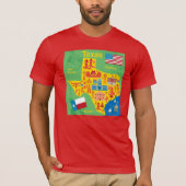 Kinder Texas Map T-shirt (Voorkant)