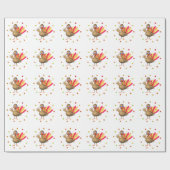 Kinder Thanksgiving Baby Turkije Cadeaupapier (Vlak)