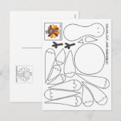 Kinder Thanksgiving Briefkaart (Voorkant / Achterkant)