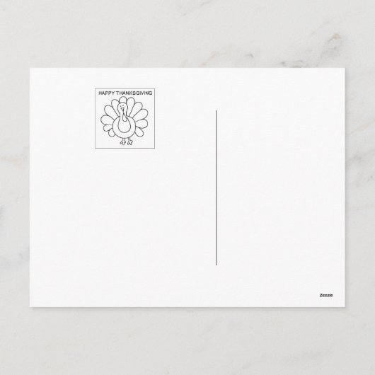 Kinder Thanksgiving Briefkaart (Achterkant)