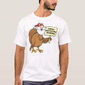 Kinder Thanksgiving Jokes Turkey Hiding Protection T-shirt (Voorkant)