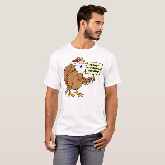 Kinder Thanksgiving Jokes Turkey Hiding Protection T-shirt (Voorkant volledig)