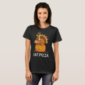 Kinder Thanksgiving - volwassene in turkije - pizz T-shirt (Voorkant volledig)