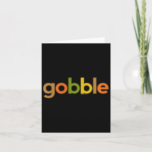 Kinder Thanksgiving voor Kids Boy Girl Gobble Herf Kaart