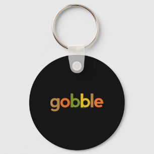 Kinder Thanksgiving voor Kids Boy Girl Gobble Herf Sleutelhanger