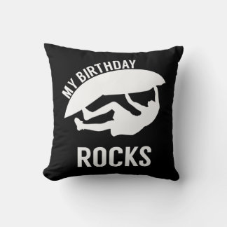 Kinder The Birthday Rocks Gift for Rock Climate Bi Kussen