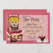 Kinder theepartij kaart (Voorkant / Achterkant)