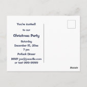 Kinder themadorp Whimsical Black & White Invite Briefkaart (Achterkant)