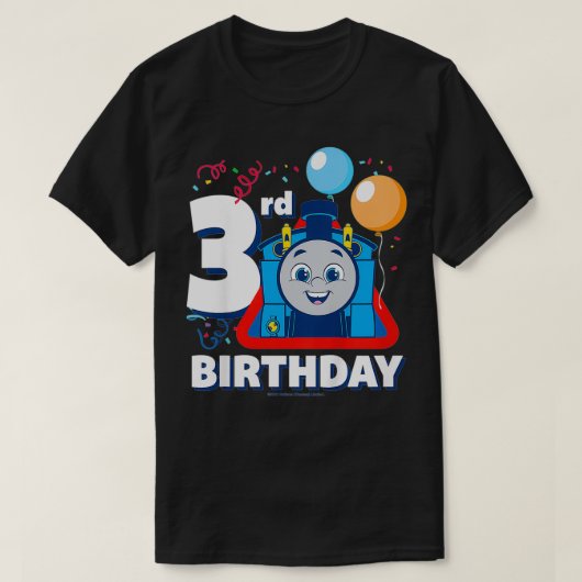 Kinder Thomas & Friends Happy 3rd Birthday T-shirt (Design voorkant)