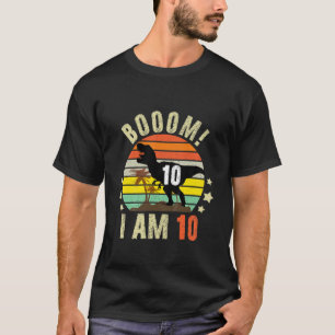 Kinder tiende dinosaurus 10 jaar oud 2012 Ik ben 1 T-shirt