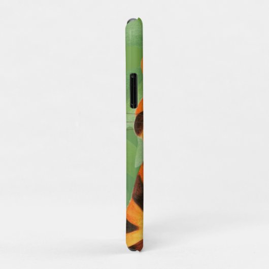 Kinder tijgerkunst groen sinaasappel Case-Mate iPhone case (Achterkant/rechts)
