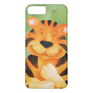 Kinder tijgerkunst groen sinaasappel Case-Mate iPhone case