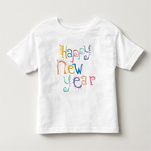Kinder, Toddler, Baby New Years Resolution Kinder Shirts (Voorkant)
